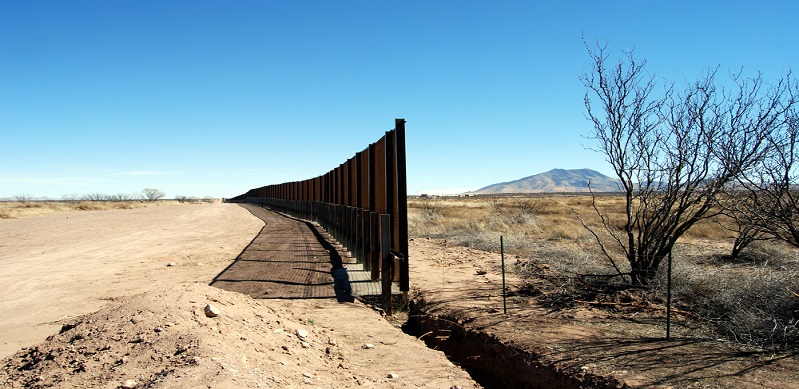 View of border fence
