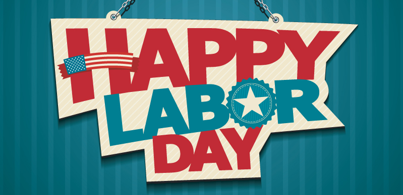 Happy Labor Day, red white and blue